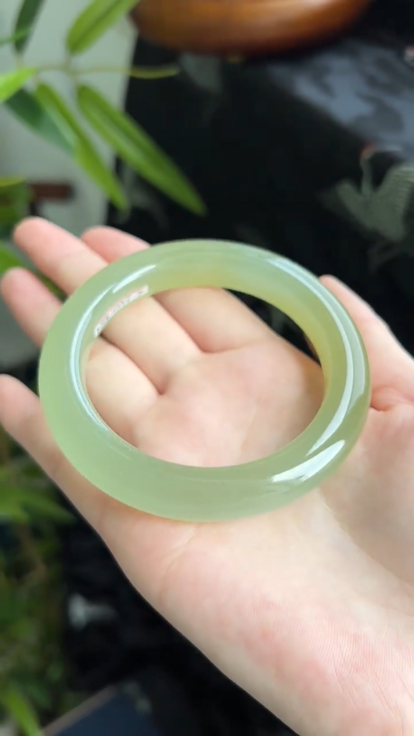 Qing Shui Hotan Jade Bangle | 晴水和田玉手镯